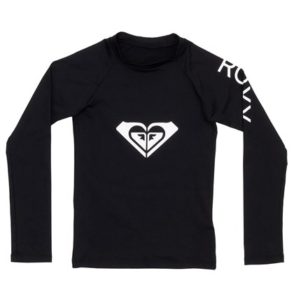 Camiseta de Lycra Infantil Roxy Wholehearted Black