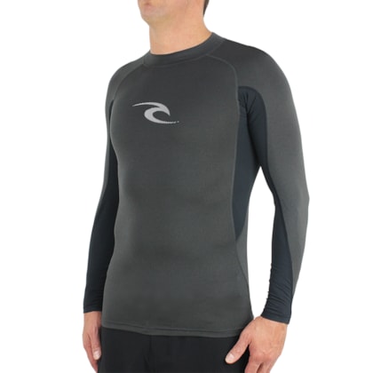 Camiseta de Lycra Rip Curl Waves Manga Longa Black Marle