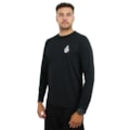 Camiseta de Lycra Volcom Iconic Stone Manga Longa Preta