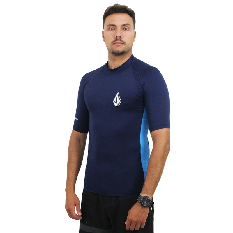 Camiseta de Lycra Volcom Lido Solid Navy