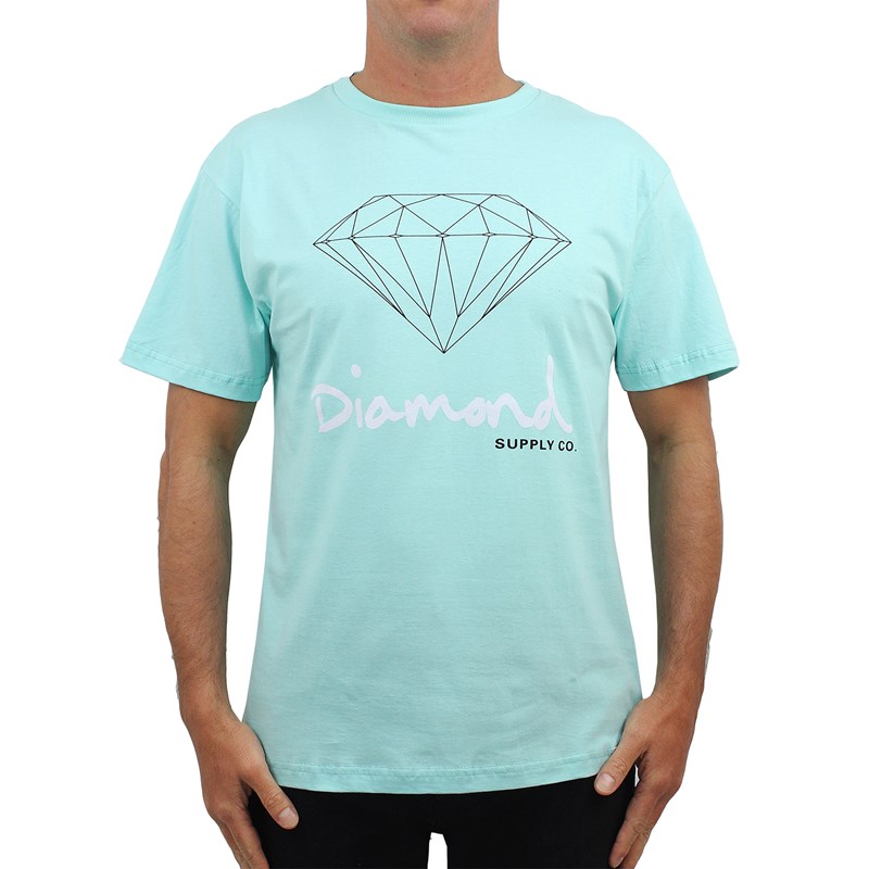 Camiseta Diamond Og Sign Diamond Blue