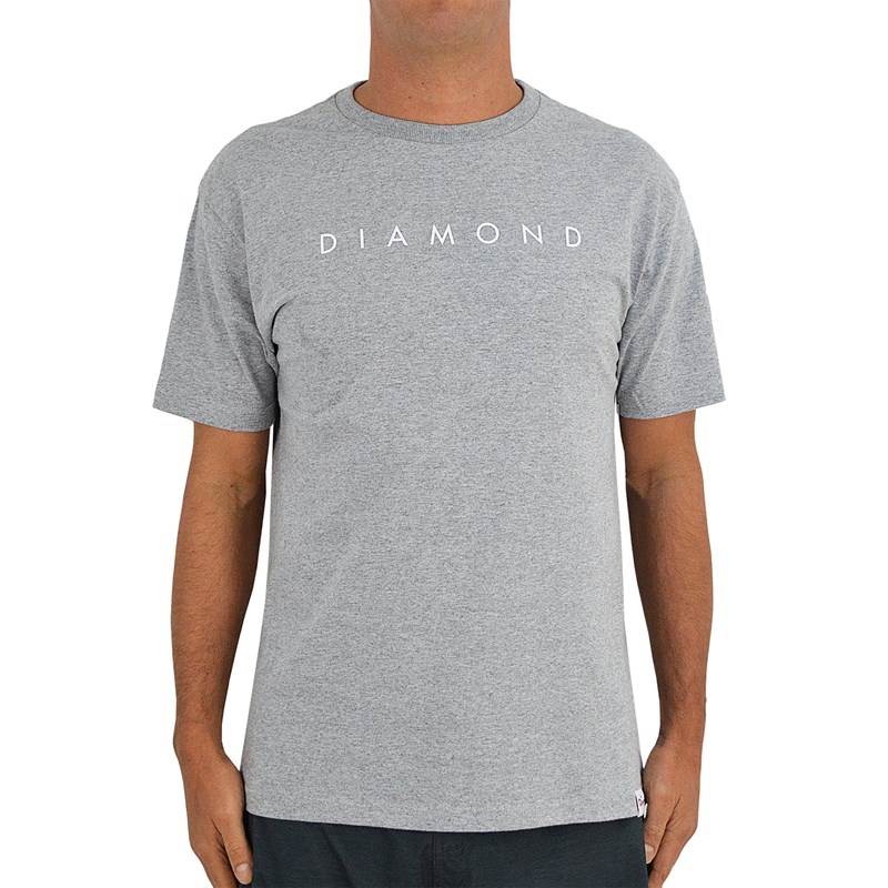Camiseta Diamond Supply Leeway Heather Grey