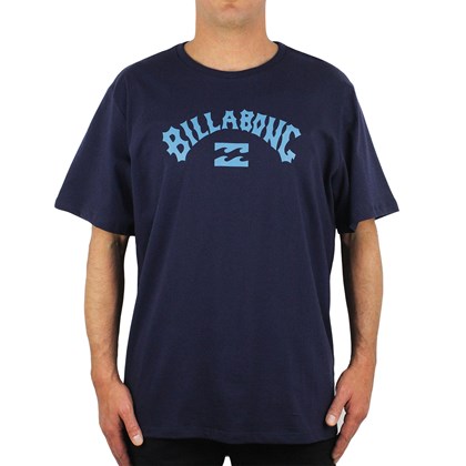Camiseta Extra Grande Billabong Arch Wave Navy