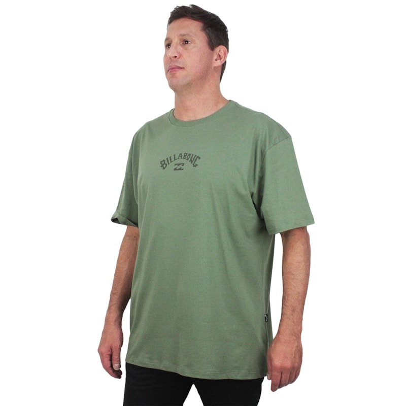 Camiseta Extra Grande Billabong Mid Arch Verde