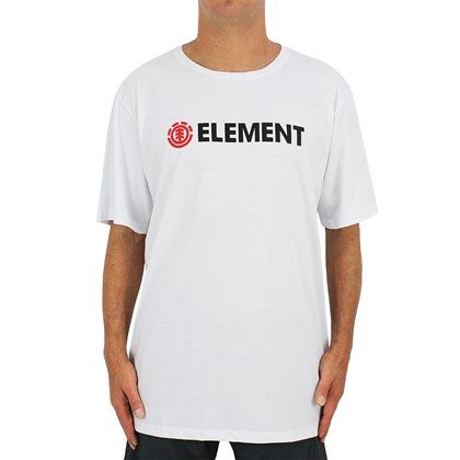 Camiseta Extra Grande Element Blazin White Red Logo