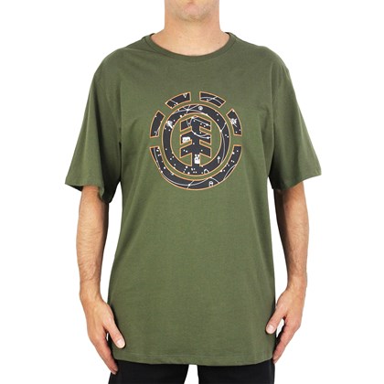 Camiseta Extra Grande Element Cookie Galaxy Military Green