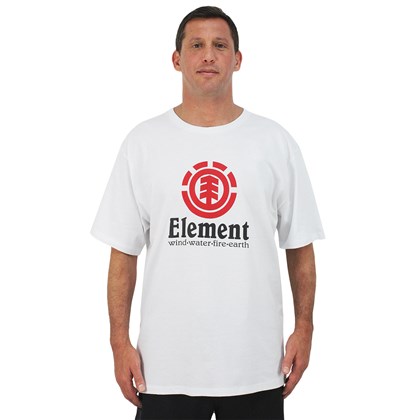 Camiseta Extra Grande Element Vertical Branca