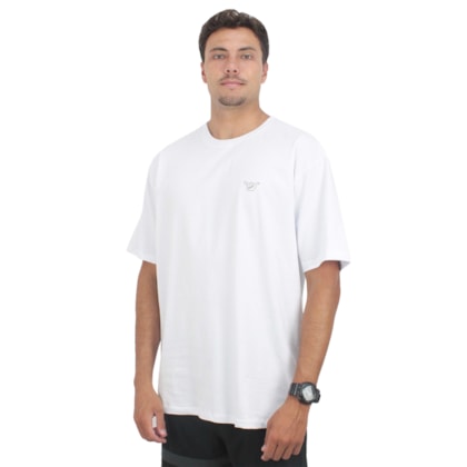 Camiseta Extra Grande Hang Loose Leaf Logo Branca