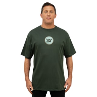Camiseta Extra Grande Hang Loose Sign Verde