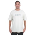 Camiseta Extra Grande Hang Loose Typo Off White