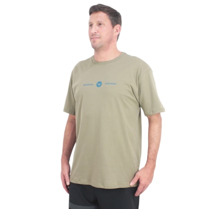 Camiseta Extra Grande Hang Loose Vintage Caqui