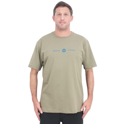 Camiseta Extra Grande Hang Loose Vintage Caqui