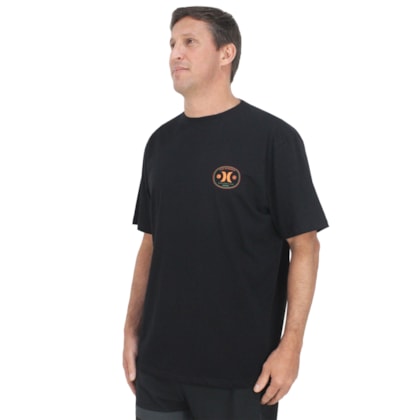 Camiseta Extra Grande Hurley Bottle Over Black