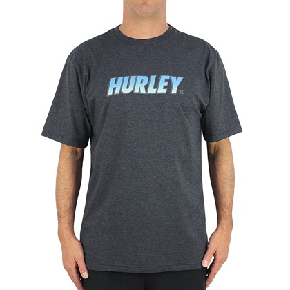 Camiseta Extra Grande Hurley Fastlane Heather Black