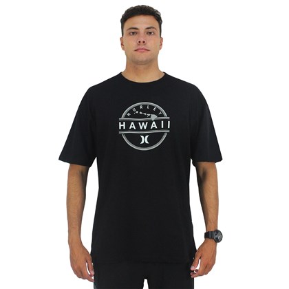 Camiseta Extra Grande Hurley Hawaii Black