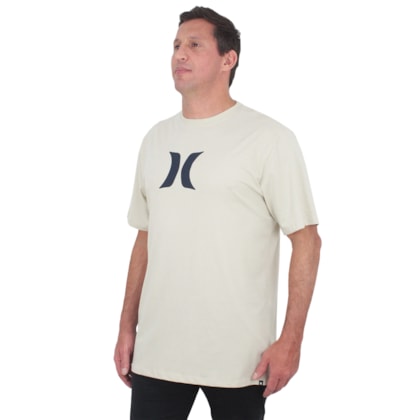 Camiseta Extra Grande Hurley Icon Areia Camiseta Extra Grande Hurley Icon Areia