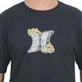 Camiseta Extra Grande Hurley Icon Monster Over Black