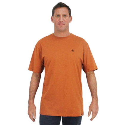 Camiseta Extra Grande Hurley Mini Icon Ocre