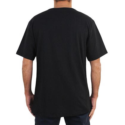 Camiseta Extra Grande Hurley One & Only Outline Black