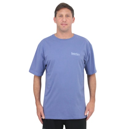 Camiseta Extra Grande Hurley Puff Over Purple