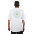 Camiseta Extra Grande Hurley Spiral Branco