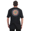 Camiseta Extra Grande Hurley Spiral Preto