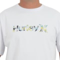 Camiseta Extra Grande Hurley Surf Noise White