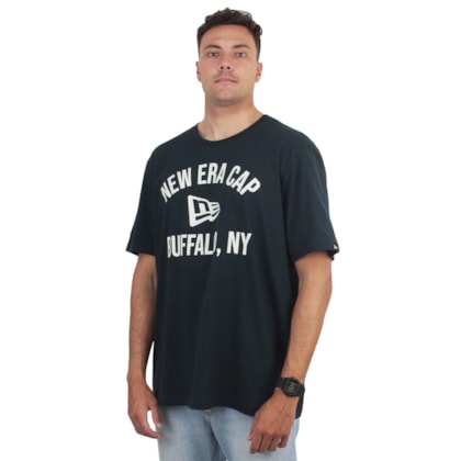 Camiseta Extra Grande New Era Branded Buffalo Navy