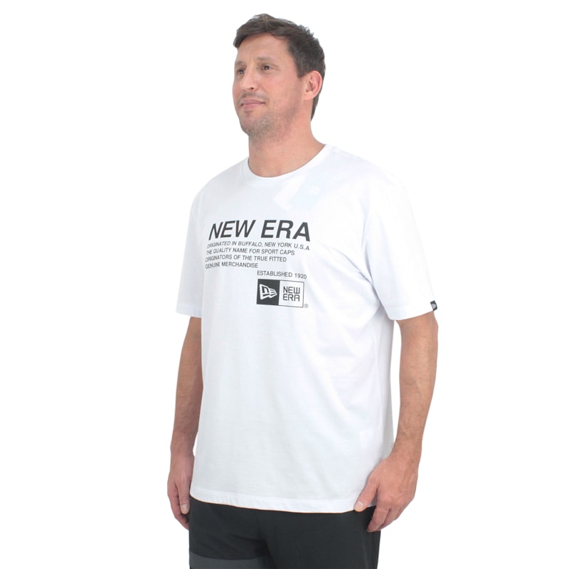 Camiseta Extra Grande New Era Branded White