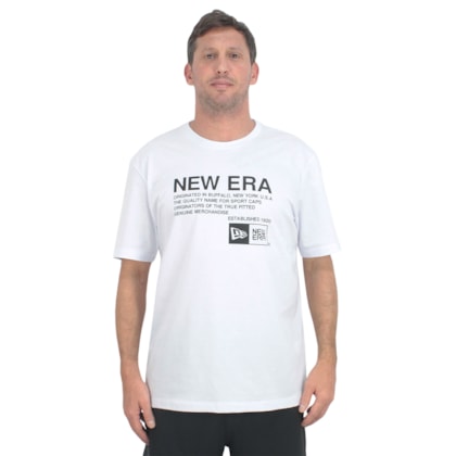 Camiseta Extra Grande New Era Branded White