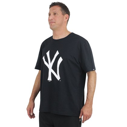 Camiseta Extra Grande New Era Logo New York Yankees Black