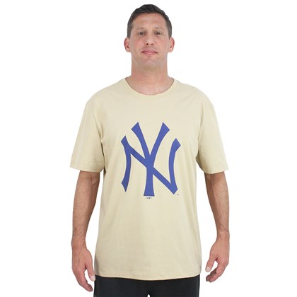 Camiseta Extra Grande New Era Logo New York Yankees Kaki