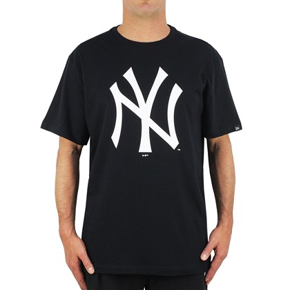 Camiseta Extra Grande New Era MLB Essentials New York Yankees Black
