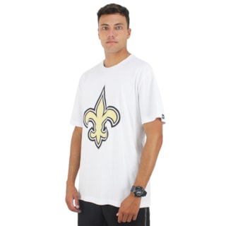 Camiseta Extra Grande New Era New Orleans Saints NFL White