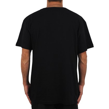Camiseta Extra Grande Quiksilver Lined Up Black