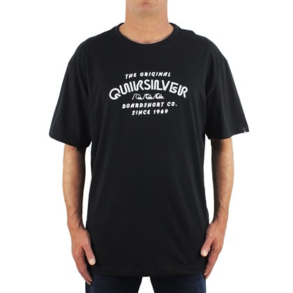 Camiseta Extra Grande Quiksilver Wilder Mile Black
