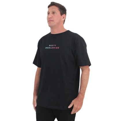 Camiseta Extra Grande Rusty Gradient Black Camiseta Extra Grande Rusty Gradient Black