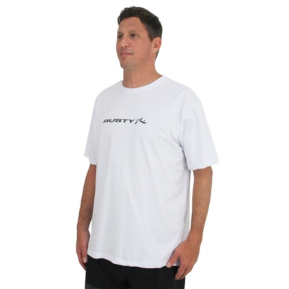 Camiseta Extra Grande Rusty Stick White