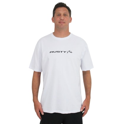 Camiseta Extra Grande Rusty Stick White