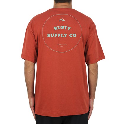 Camiseta Extra Grande Rusty Supply Red