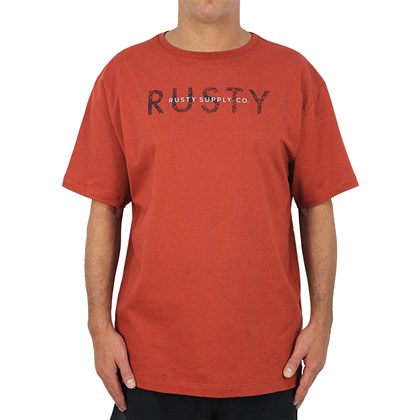 Camiseta Extra Grande Rusty Type Red