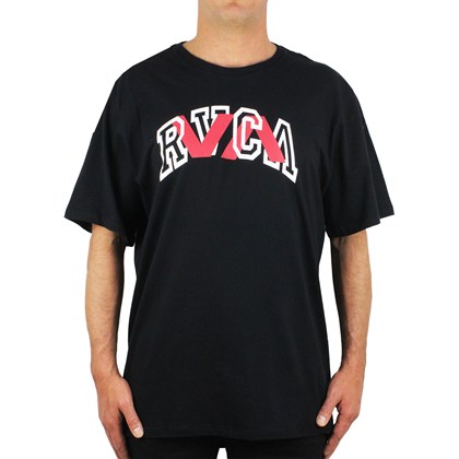 Camiseta Extra Grande RVCA Double Major Black