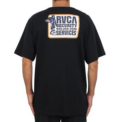 Camiseta Extra Grande RVCA Security Services Black