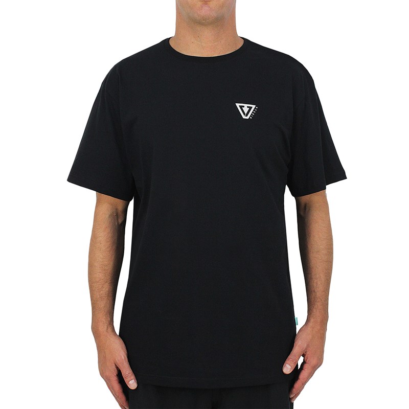 Camiseta Extra Grande Vissla Established Upcycled Black