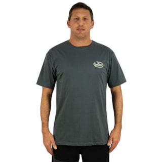 Camiseta Extra Grande Volcom Clean Sweep Lead Gray