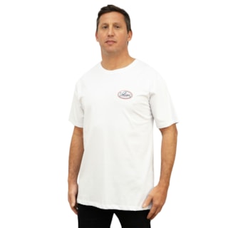 Camiseta Extra Grande Volcom Clean Sweep White