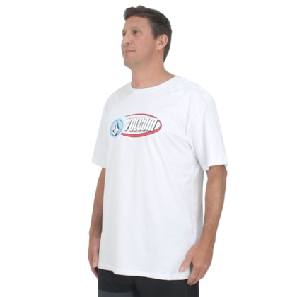 Camiseta Extra Grande Volcom Eclipsed White