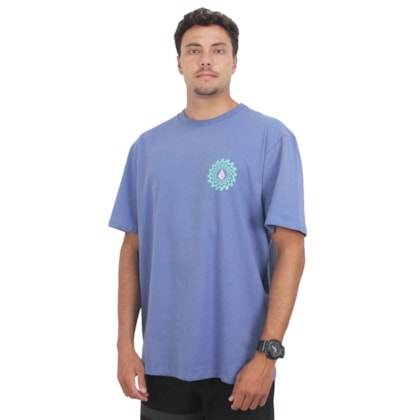 Camiseta Extra Grande Volcom Rabbit Hole Blue