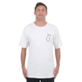 Camiseta Extra Grande Volcom Sinkem Branca