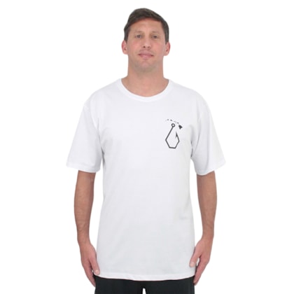 Camiseta Extra Grande Volcom Sinkem Branca